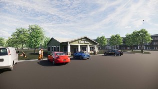 Residents of West Village of Avondale Meadows will have access to community amenities, including a clubhouse with a community room, an exercise room, TVs, and billiards.