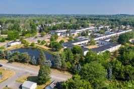 Built between 1972 and 1976, the 43-acre Pines of Perinton is home to nearly 1,200 residents.