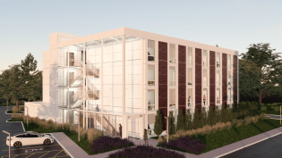 A rendering of a Vessel Technologies apartment building.